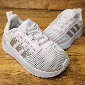 Adidas Racer Tr21 'White Almost Pink' Slip on sneaker size 5 Kids